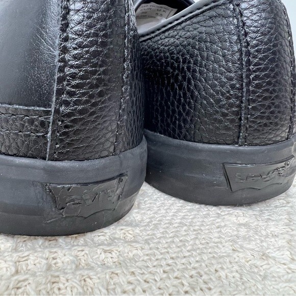 Levi’s Faux Leather Stan Buck Sneakers Low Tops Black Womens 8 - Picture 6 of 10